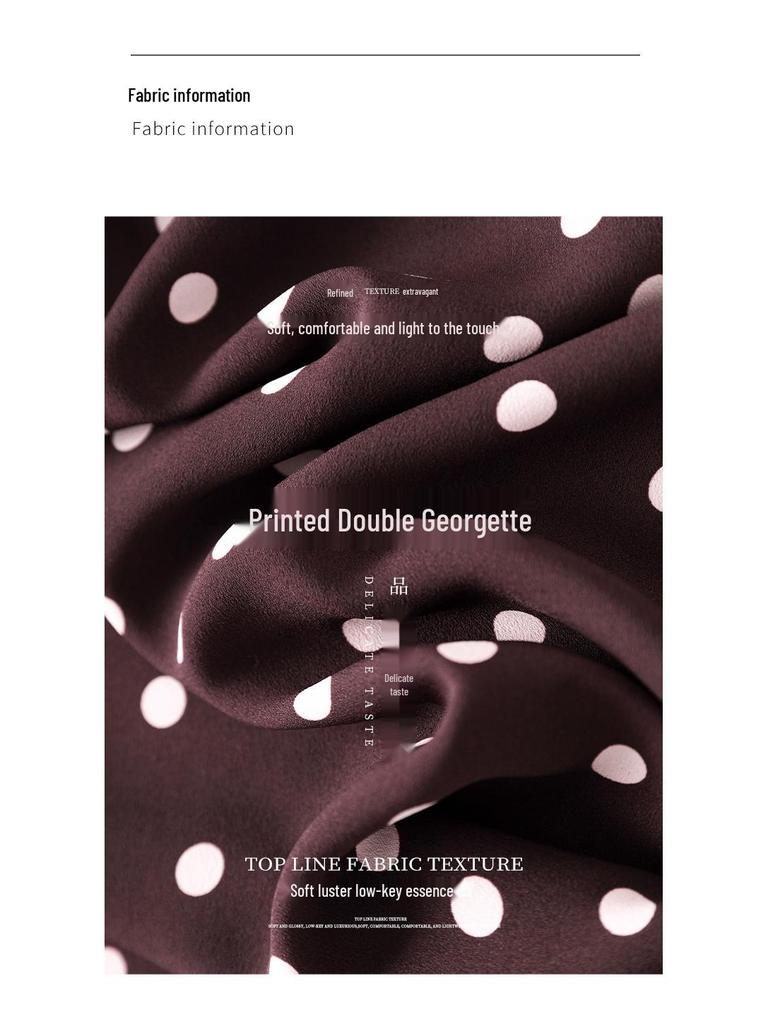 Elegant French Polka Dot Chiffon Shirt: Stylish Bow Design for Early Spring