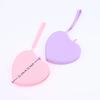 Portable Silicone Coin Purse Waterproof Heart-Shaped Small Wrist Wallet Solid Color Zipper Travel Sundries Storage Bag