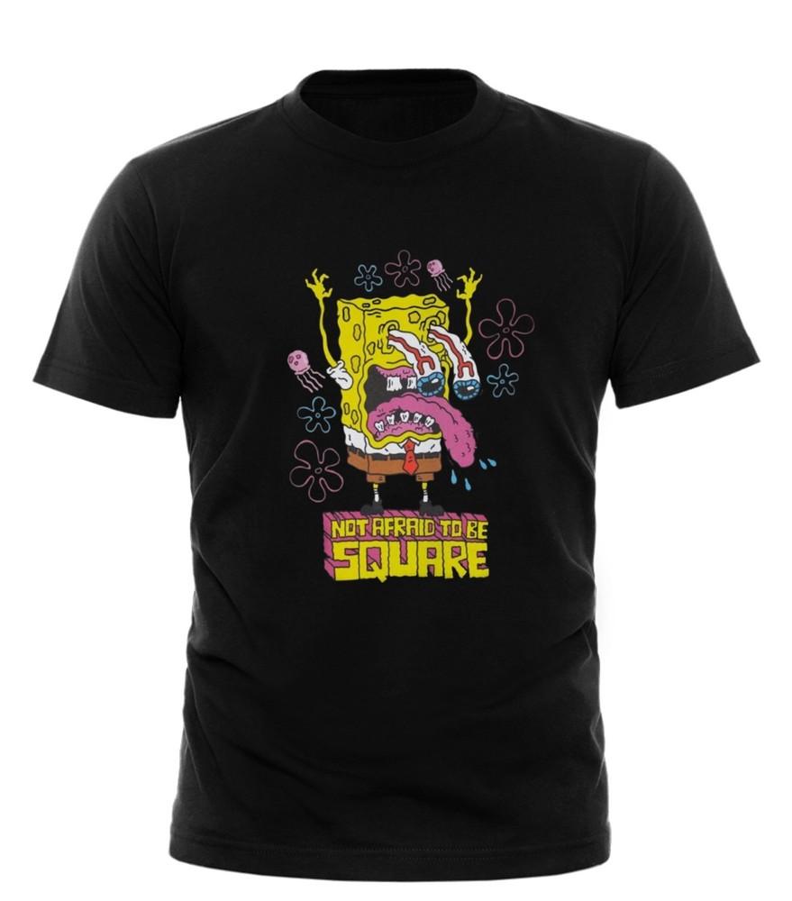 SpongeBob SquarePants TShirt Cartoon Crazy unisex Funny Christmas Gift uk Unisex T-Shirt S