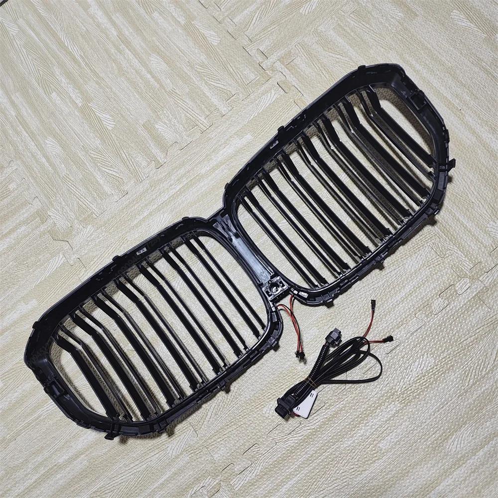 Dual Slat With LED Lights Front Kidney Grill Grille For BMW X5 G05 M50i M50d xDrive30d 40i 40d Pre-LCI 2018-2023 Bodykits Tuning