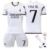 23/24 New Real Madrid Home Football Training Shirt Kits (No.7 VINI JR.)