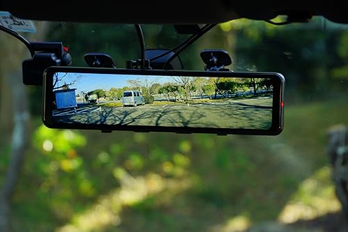 2025 Model Yupiteru NV-8000M Mirror-Style Drive Recorder with Large Sensor for Exceptional Night Vision Recording, Digital Inner Mirror + Dual Front a