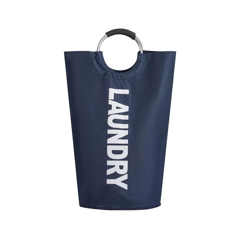 Portable Folding Fabric Oxford Cloth Dirty Clothes Hamper - Essential for Clothes And Sundries Storage