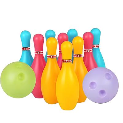 Bowling Set Party Game Sports Toys Ball and Pins Bowling Toy Plastic Funny Bowling Set Kids Indoor Ball Family Leisure Game TMZ