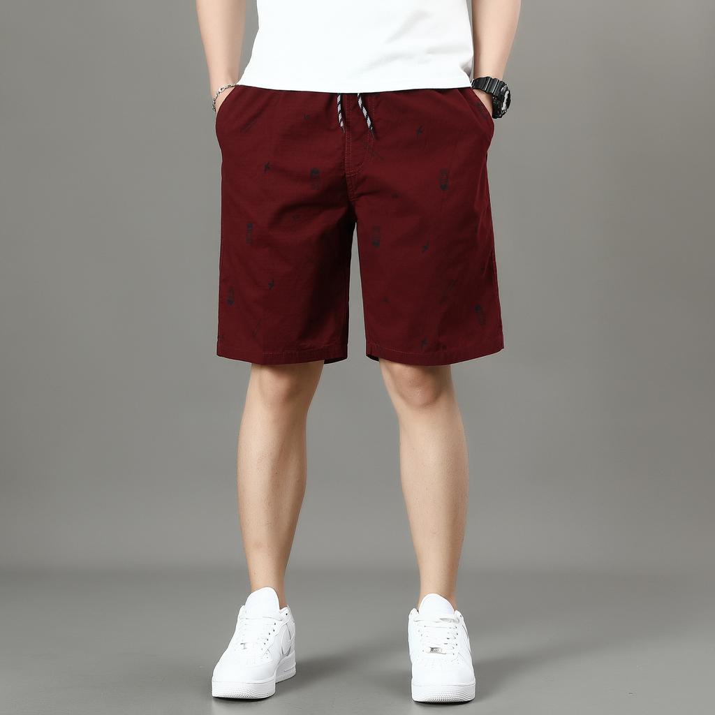 Men's Light Weight Beach Shorts Summer Casual Sweat Shorts Baggy Sports Wide Leg Print Gym Running Shorts