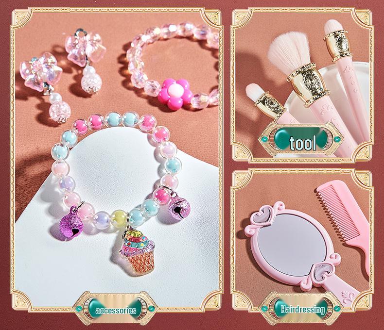 Princess Makeup Set for Kids: Girls’ Birthday Gift with Nail Polish