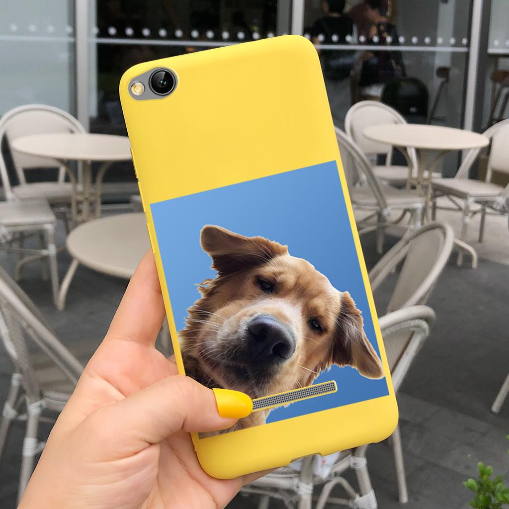 Phone Case For Xiaomi Redmi 4A 5A 6A 7A Case Lovely Cartoon Silicone Cover Candy Color Soft Funda For Redmi 4a 5 a 6a 7a Coque