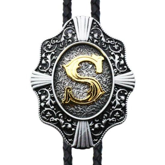 Krawat z alfabetem S Krawat polarowy Krawat polo Krawat Bolo prt0107 [Naszyjnik pętelkowy]