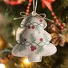 Linen Hanging Ornaments for Holiday Burlap Christmas Ornaments, Rustic Fabric Decoration, Tree Ball Stocking Farmhouse Star Shaped Vintage Pendant
