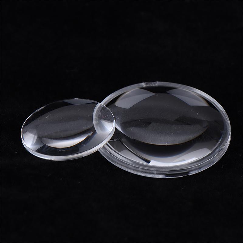 Lente óptica acrílica de 5 peças, 25 mm, 37 mm de diâmetro, lente plano convexa, óculos VR, lente asférica, lente PMMA