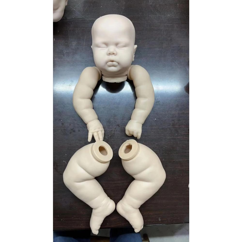 NPK Neuankunft 25 Zoll Riesige Größe Reborn Puppen Bausatz Gurke Frische Farbe Weiche Haptik mit Stoffkörper Unfertige Puppenteile