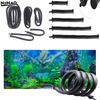 Black Rubber Aquarium Air Stone Bubble Bar Wall Curtain Tube Hose Fish Tank Pump Hydroponic Oxygen Diffuser Tube 20cm ~ 120cm