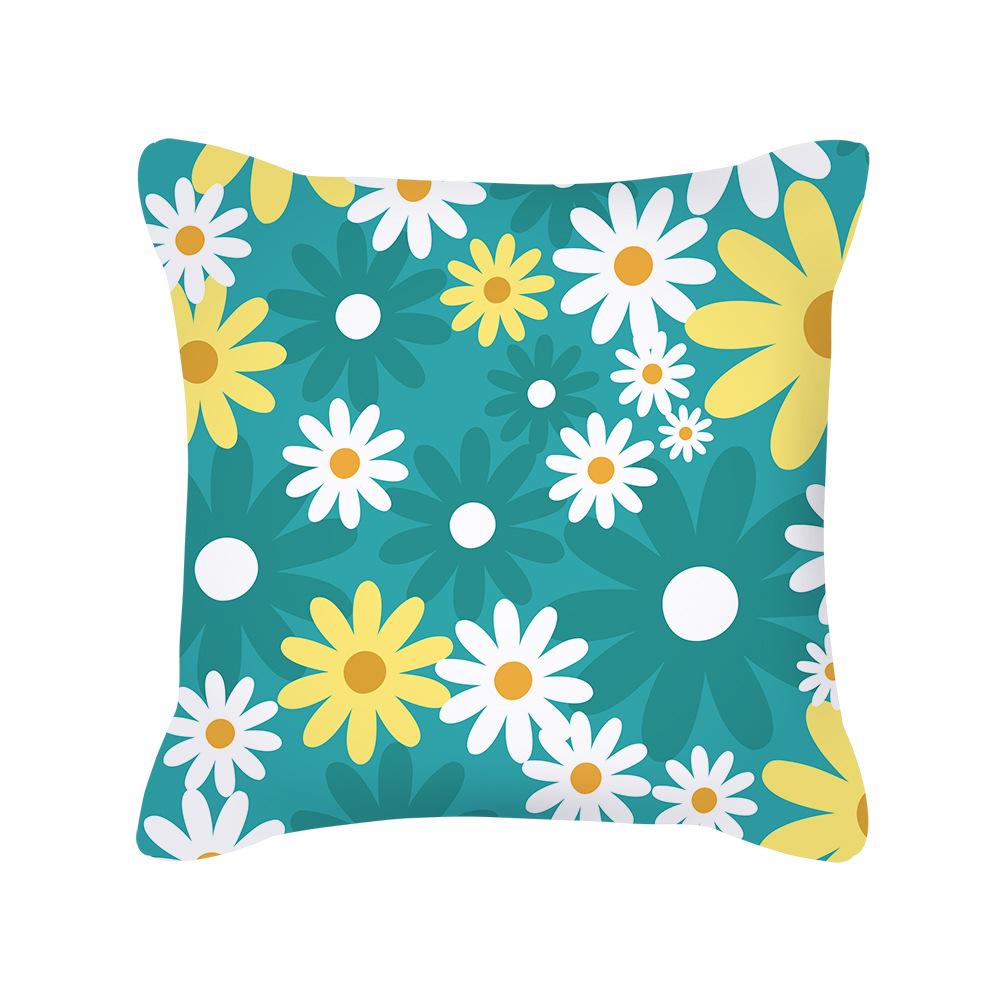 Home Pillowcases Flowers Sofa Cushions Ins Nordic Peach Skin Pillowcases Pillowcases