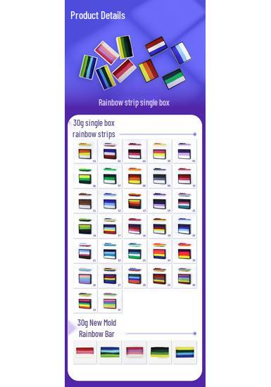 30g Washable Rainbow Stripes Body Paint Cream for Kids - Festival & Stage Makeup