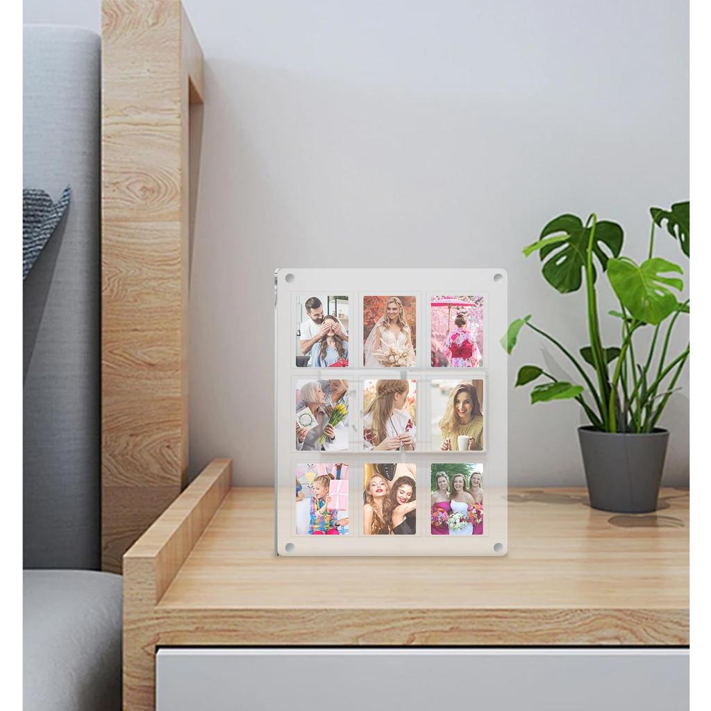 seimeinoki Card Display Holds 9 Acrylic Fully Convenient Can Be Displayed Vertically or Acrylic Trading Card Card Collection Display Anime Favorite