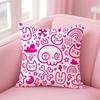 C-Cartoon Style Pattern1 Cushion Cover Pillow Case Soft Friendly Fabric & Concealed Zipper