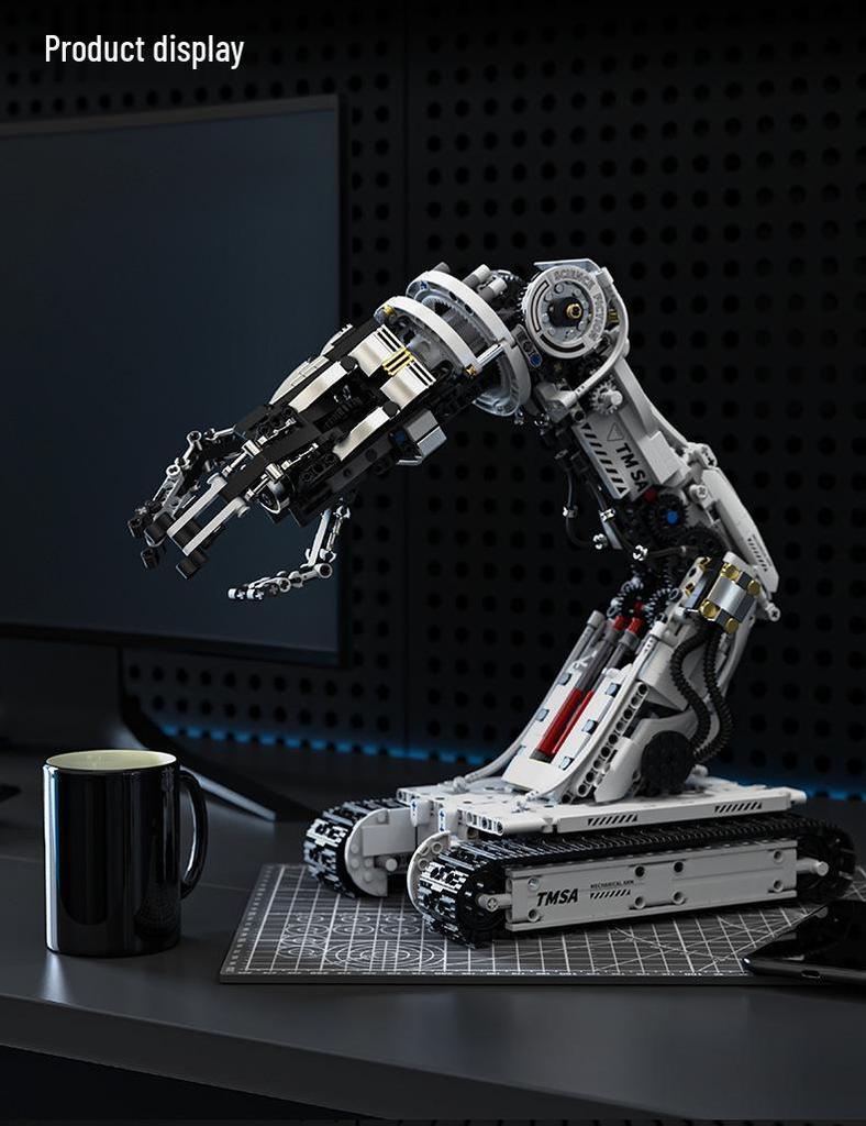Mu T1110 Electric Remote Control Robotic Arm Building Blocks - Compatible with Lego and Programmable.