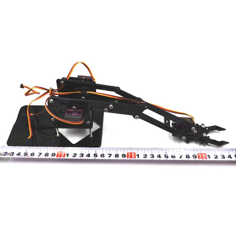 Robot Claw Kit Acrylic for Arduino Study Set Motorized Robot Hand Kids Science Kit for Middle School/College Students