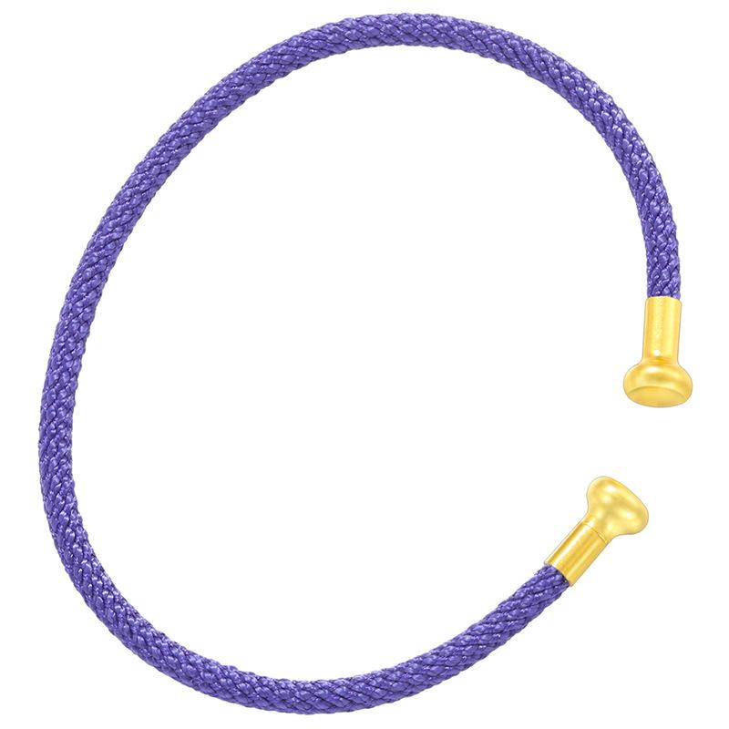 C-förmige elastische Öffnung 3 mm Schraubenarmband, personalisiertes DIY-Armband für Damen, Perlenabstandshalter Transferperle verstellbares Handseil Vl549