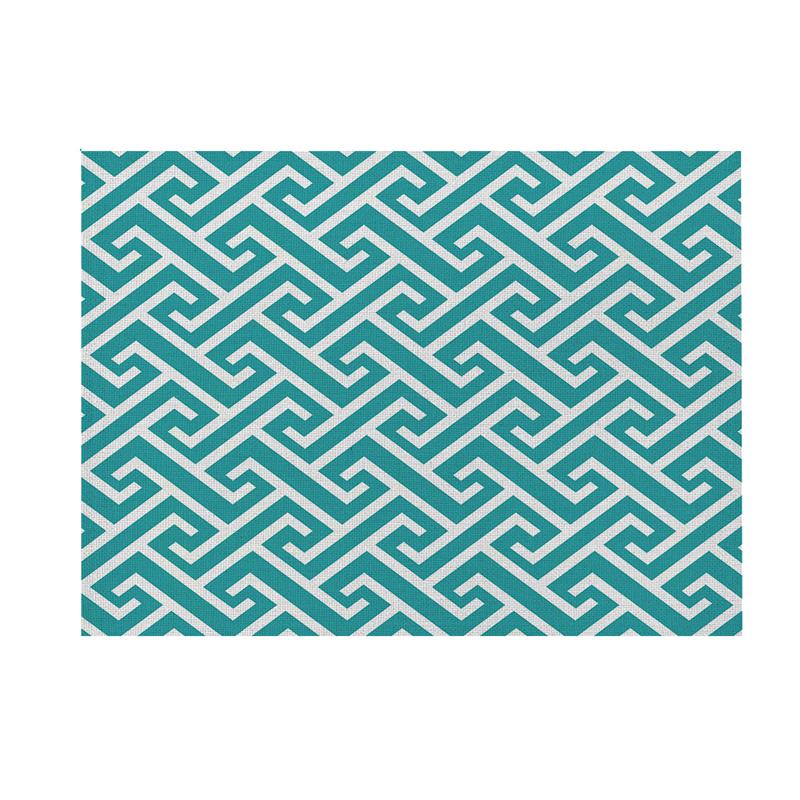 40X30cm Modern Geometric Simple Dining Tables Mat Heat Resistant Linen Placemat For Table Drink Cup Coaster Kitchen Accessories