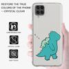 Klare Hülle für Samsung Galaxy A52 A12 A51 A32 A21s A71 A32 A22 50 A70 A31 A72 5G Telefonabdeckung kleiner Dinosaurier süße Coque Capa