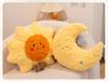 Sky & Moon Plush Toy: Star & Rainbow Cushion Ornament for Living Room Sofa
