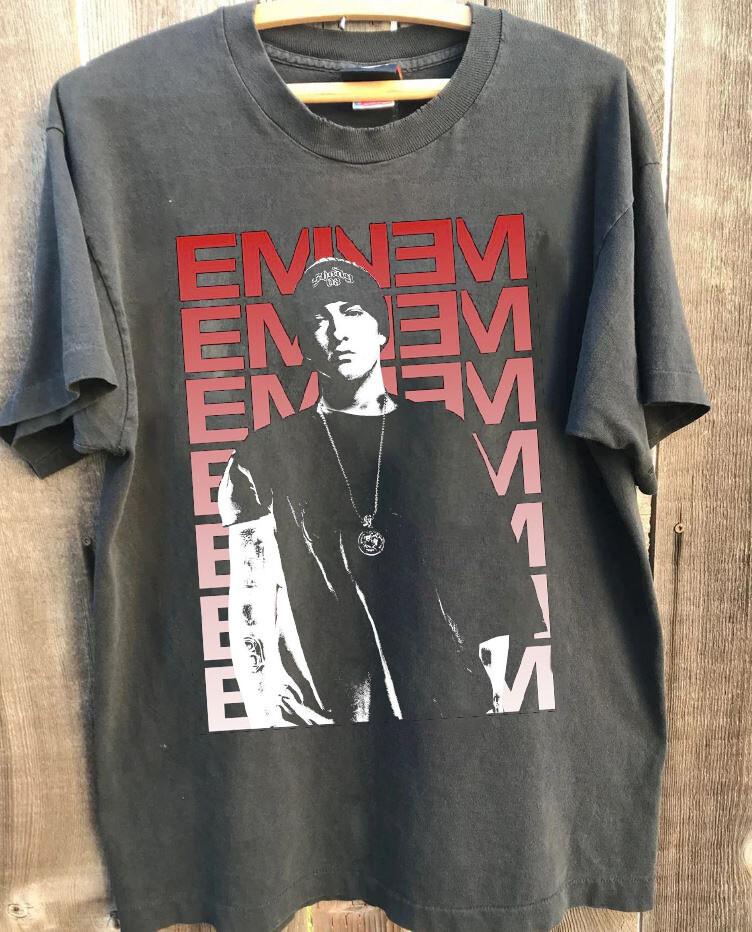 Футболка Eminem, Угольно-серая футболка Eminem, Унисекс S-5XL, Подарок для фаната, VM5864, Унисекс футболка XXXL