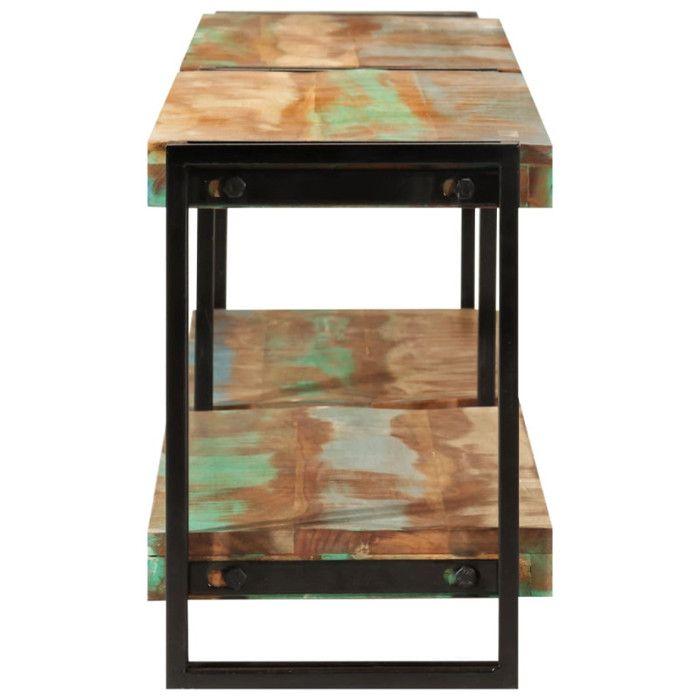 VidaXL Meuble TV 180x30x40 cm bois massif de récupération 356179