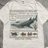 Vintage Hammerhead Shark Zoology T Shirt, Retro Ocean Graphic Tee, Marine Life Shirt, Animal Biology Tee, Beachwear, Gift Shark Lover