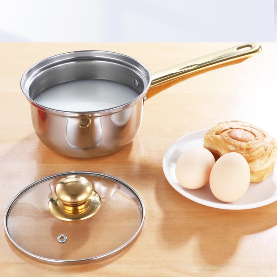 Thickened Stainless Steel Cookware Set, Twelve Piece Set, Soup Pot, Milk Pot, Frying Pan Combination Set