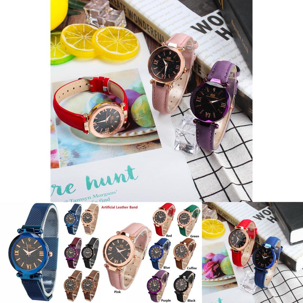 Premium Starry Sky Watch With Waterproof Design And Magnet Strap Buckle For All Occasions
