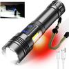 High Power LED Flashlight Type-c Rechargeable Flashlight Strong Light Outdoor Portable Torch Light Camping Fishing Work Lantern
