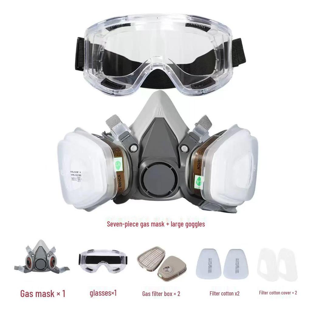 6200 Model Mask for Spray Painting, Pesticide, Decoration, Grinding, Chemical, Firefighting, and Dust Protection
