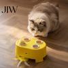 Giocattolo Interattivo con Piume per Gatti, Whack a Mole con Giocattoli per Famiglie Multiple, 3 Modalità, Ricaricabile, Automatico, per Gattini e Gatti Annoiati in Casa