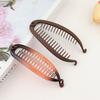 New Women's Fish Shaped Hairpin Ponytail Banana Clip Headband for Women Simple Solid Resin Twist Clamp Barrettes Headwear