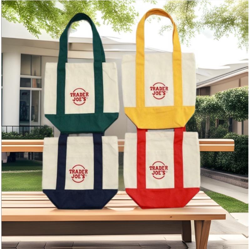 

American Fashion Custom Canvas Shoulder Bags - Trendy Large Capacity Tote Bags Cream (No Pattern)