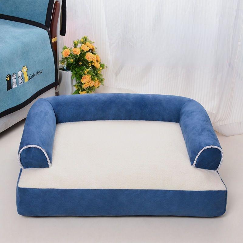 Winter-Superwarme Hundematte, dickes Hundesofa für kleine, mittlere und große Hunde und Katzen, flauschiges Schlafbett, abnehmbar und waschbar