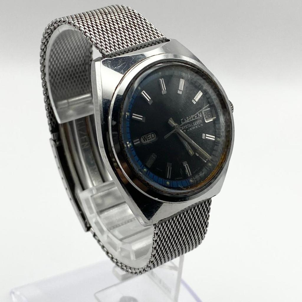 Used Working item CITIZEN CRYSTAL SEVEN Men's Automatic Watch