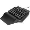 One Handed Gaming Keyboard USB Ergonomic Design RGB Backlit Plug and Play Half Keyboard for Computer Gaming