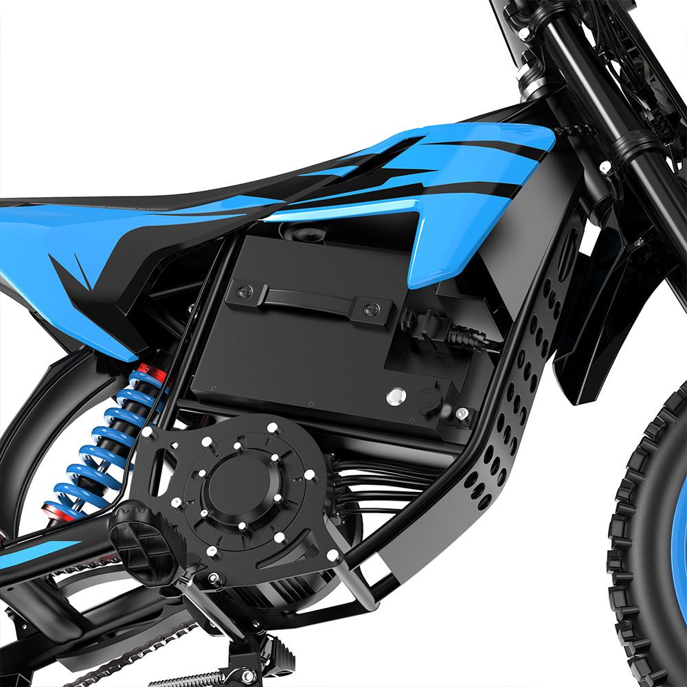 Electric Off Road Motorcycle ZAWAS S3 5000W Peak Motor 14" Electric Off Road Bike 60V 23.4AH Full Suspension Max Load 150Kg