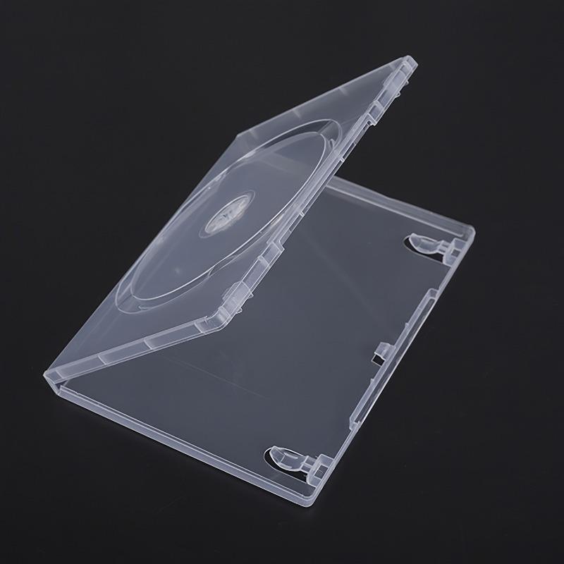 12pcs CD/DVD Storage Boxes for PS4 Game Card Case Resistant Transparent 14mm Single/Double Disc Holder Portable and Protective