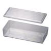Endo Shoji Tray with Polycarbonate Made In AHT20 Commercial-Grade Lid, Deep, 33cm, Resin, Japan,