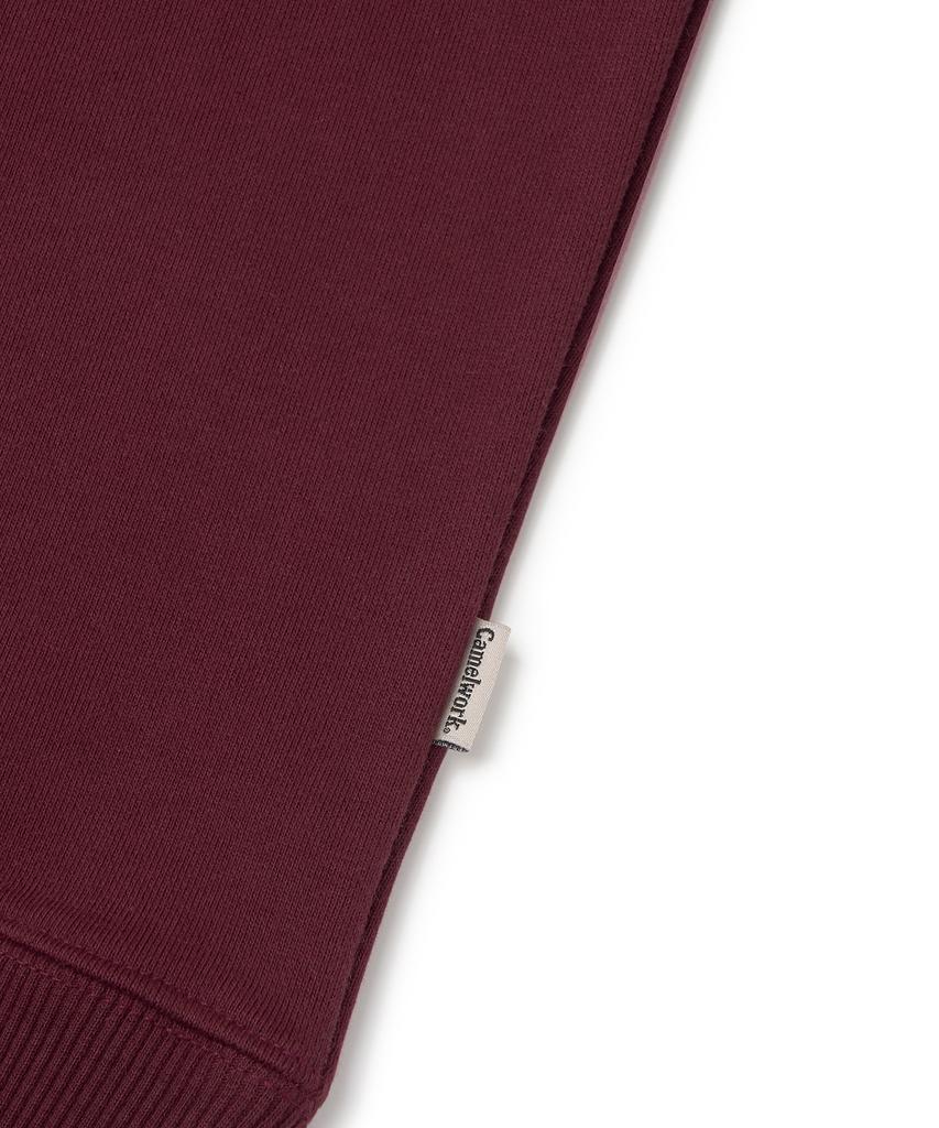 No.057 Long Drop Hoodie (Burgundy)