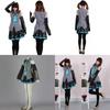 Exquisites Hatsune Miku Vocaloid Cosplay Kostüm Perücke Oberteile Kleid Krawatte Komplettes Outfit