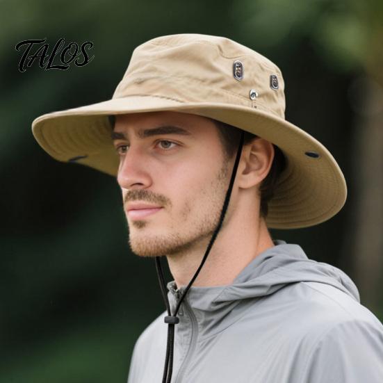 Cappello da Sole da Viaggio, Cappello Traspirante in Rete, Pescatore con Protezione Facciale Rimovibile e Sciarpa per Collo ad Asciugatura Rapida, Protezione a 360 Gradi, Coulisse Regolabile