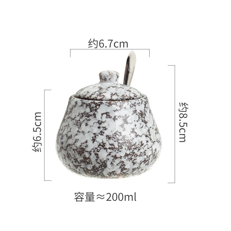 Ceramic Seasoning Jar Set Spice Jar Seasoning Bottle Salt Shaker Spice Container Seasonings Box Kitchen Organizer Storage Jar