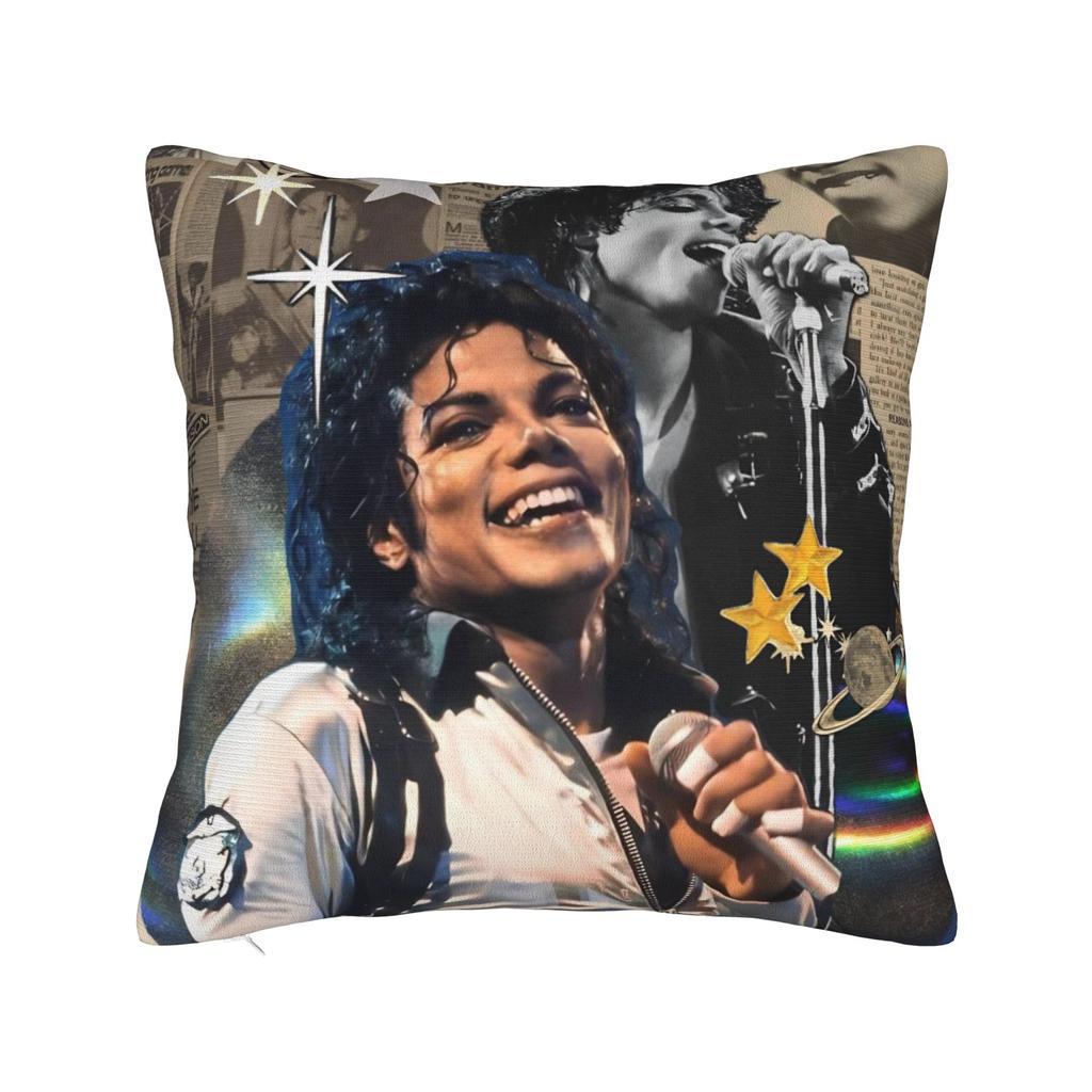 Singer Michael Jacksons MJ Tour Pillow Cover Accessories Soft Cushion Cover Gift Pillow Case Cover Home Multi Size