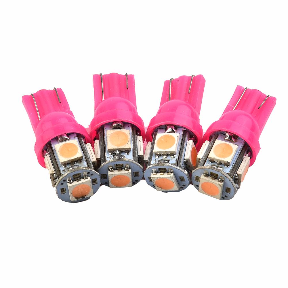 Instrument LED Bulbs Kit Light Purple T10 194 10Pcs