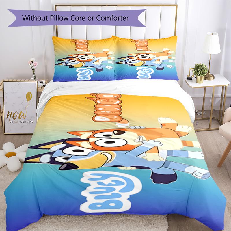 Bluey Quilt Cover Set Perfect for Bedrooms Machine Washable Christmas Gift