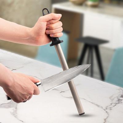 8/12 Inch Diamond Steel Stick Rod Knife Sharpener Honing Steel Knife Sharpening Rod Durable Sharpening Stone For Kitchen Gadgets